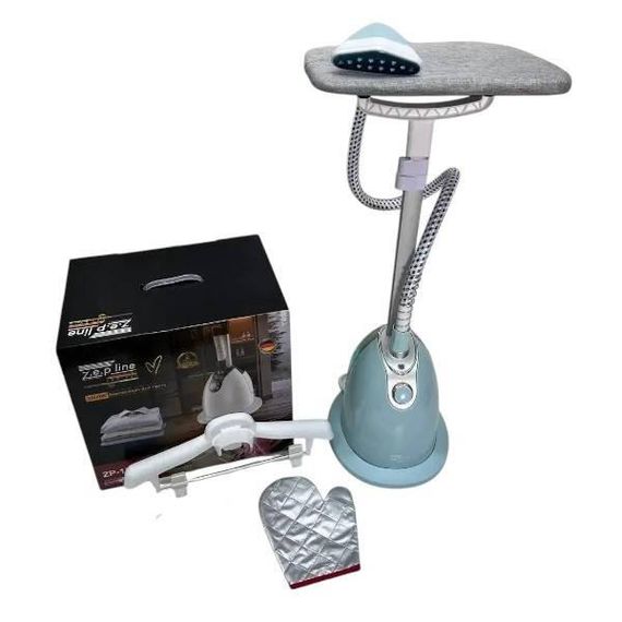 Отпариватель вертикальный стационарный с телескопической стойкой для одежды 3000Вт Zepline ZP-130 Голубой