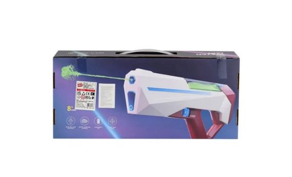 Водний пістолет Solar CyberGun іграшковий пістолет з водою для дітей від 8 років дальність 8-10 м бак 300 мл Білий з червоним | Зображення 3