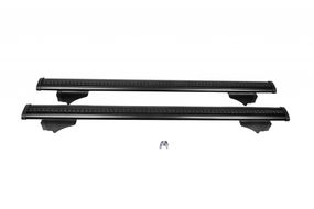 Перемычки на встроенные рейлинги под ключ Wizard V2 (2 шт) 125см, черные для Seat Altea 2004-2024 гг