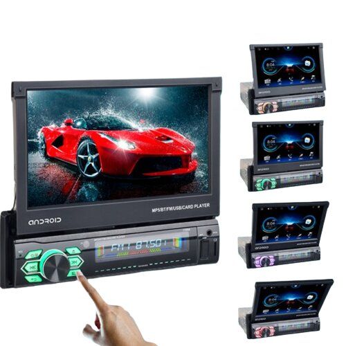 Автомагнитола 1DIN CML-PLAY 7188A ANDROID 9.0 2/16Gb GPS BT WI-FI USB AUX черный (7188A_4455) | Зображення 2