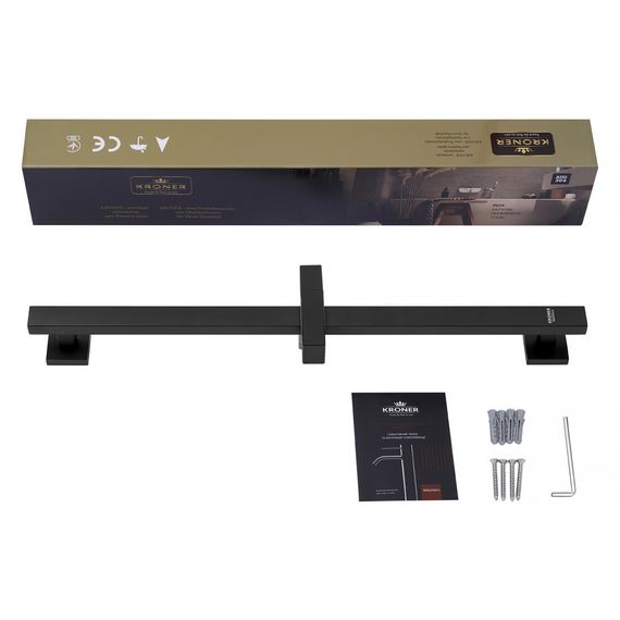 Штанга для душу Kroner KRP Edelstahl Kubus - SCH230 (CV034876) | Зображення 2