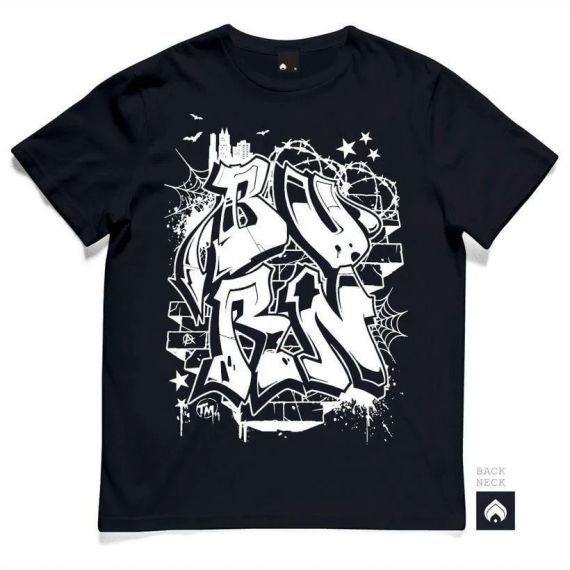 Футболка чоловіча з принтом повсякденна XL Чорний