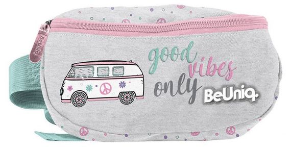 Детская сумка на пояс Bus BeUniq серая