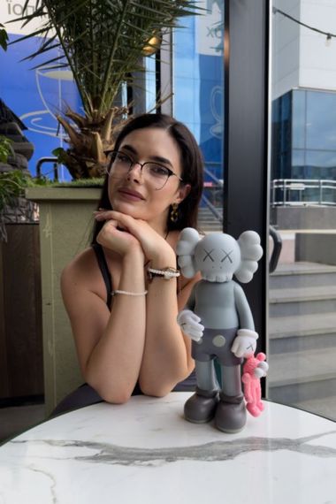 Статуетка Kaws Share колекційна фігурка для інтер'єру 30 см сірий kw019 | Зображення 2
