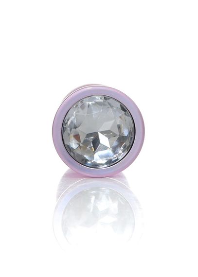 Анальна пробка - Jewellery Pearl Pink Plug Clear M | Зображення 3