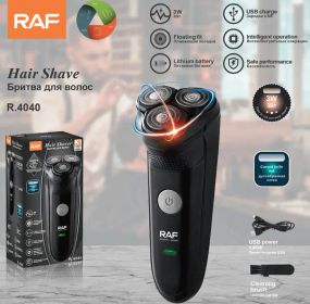 Бритва RAF R-4040 USB черная 3Вт