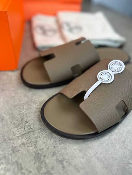 Сланці Hermes Izmir Etoupe чоловічі коричневі ob421 | Зображення 7