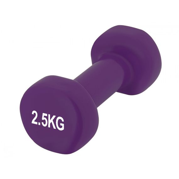 Гантелі вінілові PowerPlay 4125 Achilles 2*2.5 кг. Фіолетові (пара - 2шт.) | Зображення 4