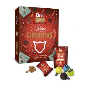 Набір Brit Care Advent Calendar д/котів ласощі 22 шт, суп 1 шт, іграшка 1 шт