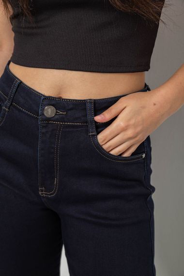 Джинси жіночі однотонні Skinny, колір синій, 244R8911 | Зображення 4