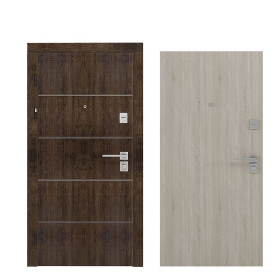 Вхідні двері Rodos LNZ 005 Акация темная