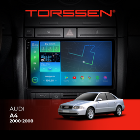 Штатна магнітола Torssen 2K Audi A4 00-08/Seat Exeo F9432 4G Carplay DSP