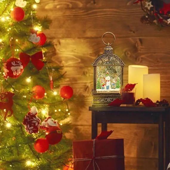 Ночник новогодний музыкальный "Снеговик и ёлка" | Зображення 5