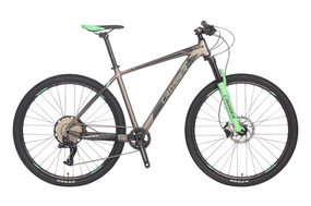 Велосипед горный 29" Crosser Solo рама 21", 1x12 L-TWOO AX, гидравлика Shimano MT200, воздушная вилка Зеленый