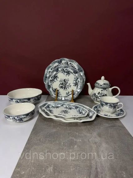 Столовий сервіз на 6 осіб 34 предмети DY03 | Зображення 1