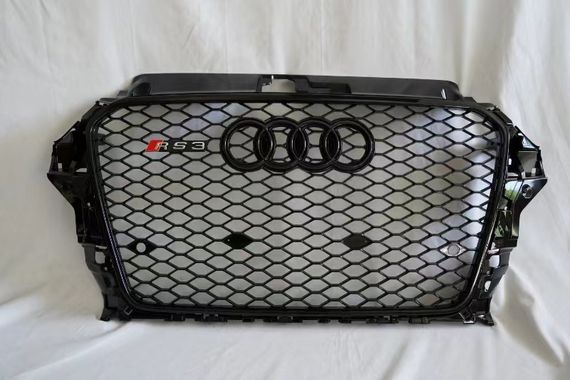 Передня решітка RS-style (2012-2016, чорна) для Ауди A3 рр