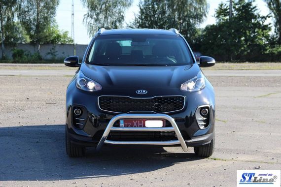 Кенгурятник WT023 (нерж) для Kia Sportage 2015-2021 рр | Зображення 3