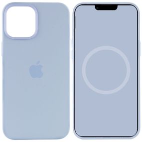 Чехол Silicone case (AAA) with Magsafe and Animation для Apple iPhone 12 Pro Max (6.7") Голубой / Cloud Blue