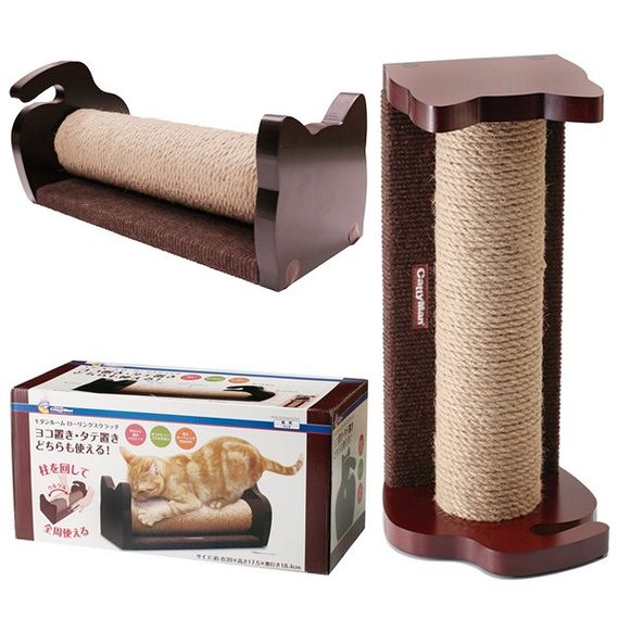 Кігтеточка для котів CattyMan Scratcher Rolling, 39 см х 18 см х 17 см
