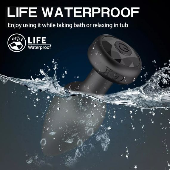 Анальная пробка с 10 режимами, дистанционным управлением, силиконовая, USB-зарядка, тихая и мощная | Зображення 5