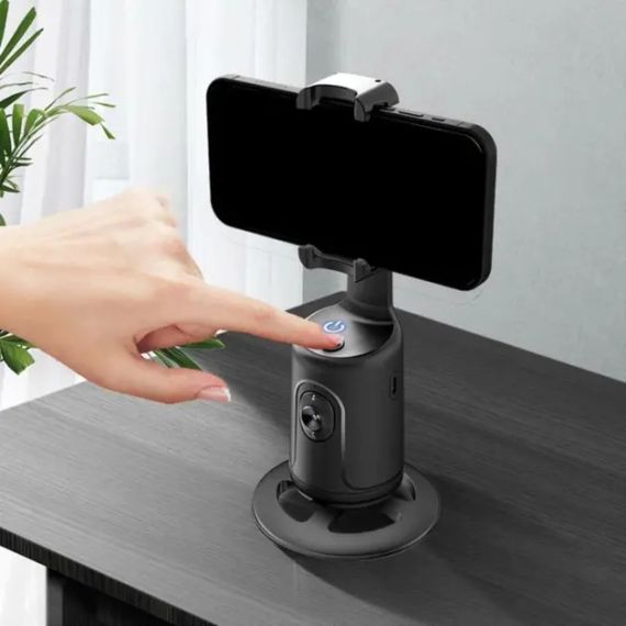 Умный акумуляторний монопод P01 с датчиком движения Аккумуляторный стабилизатор для телефона настольный смарт штатив | Зображення 6