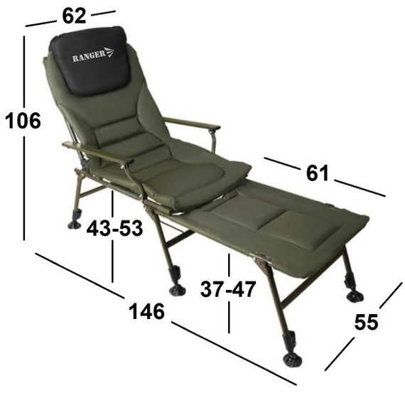 Крісло-ліжко коропове Ranger Carp SL-112 (Арт. RA 2251) | Зображення 6