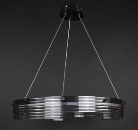 Люстра світлодіодна підвісна LED світильник для квартири на стелю лед 27948 Чорний 30-110х60х60 см.