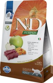 Сухий корм для котів з оленіною Farmina N&D Cat Pumpkin Venison & Apple Adult, 300 гр