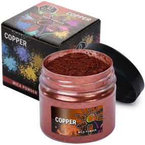 Слюдяний пігментний порошок COOPER (Мідь) для смоли мила макіяжу манікюру SOAP SHOP банка 57 грам