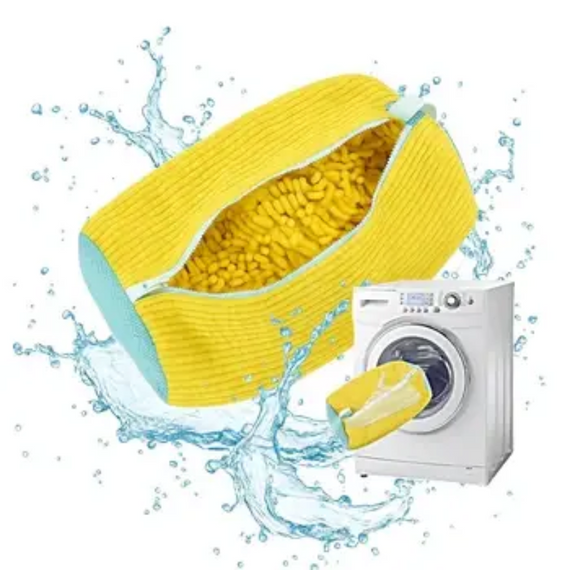 Сумка мішок для прання взуття, дбайливе прання без пошкоджень кросівок, кед у пральній машині 40х20 см | Зображення 1