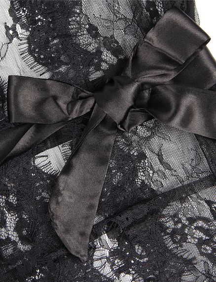 Сексуальний мереживний халат Star Night з довгими рукавами, чорний, XL sexstyle | Зображення 14