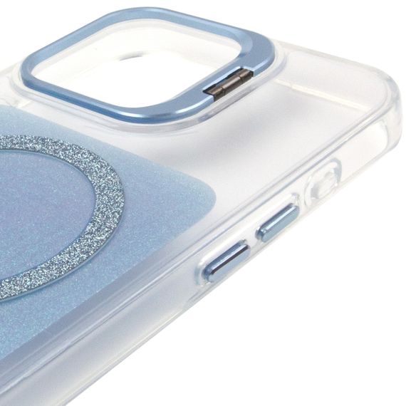 Чохол TPU+PC Jewel Sparkle with Magnetic Fit для Apple iPhone 15 (6.1") Aqua Blue | Зображення 3