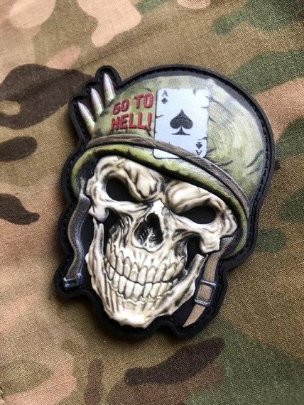 Патч / шеврон “Skull.Go to hell” | Зображення 2