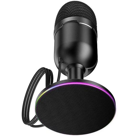 Мікрофон всеспрямований для геймінгу Hoco L25 Bright USB Black | Зображення 2