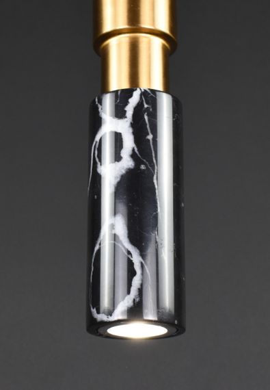 Люстра підвісна на 1 лампочку 27385 Латунь 45-150х10х10 см. | Зображення 7