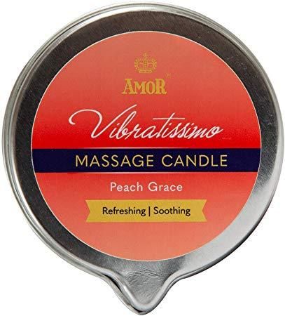 Массажная свеча - Vibratissimo Peach Grace, 50 мл Sex Aura | Зображення 1