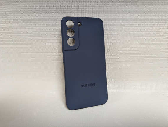 Чохол для Samsung Galaxy S22 / Самсунг Гелакси С22, Lakshmi, з логотипом, м'який, протиударний, софт тач, синій