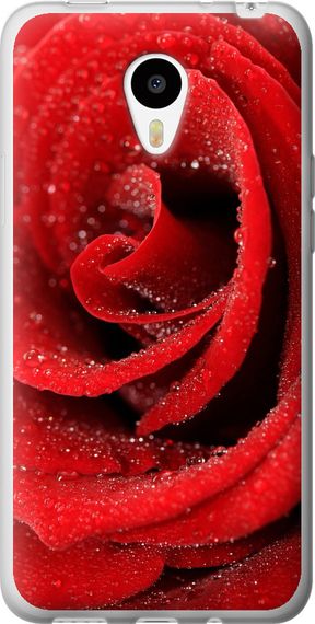 Чехол на Meizu M1/M1 mini Красная роза "529u-188-17620"