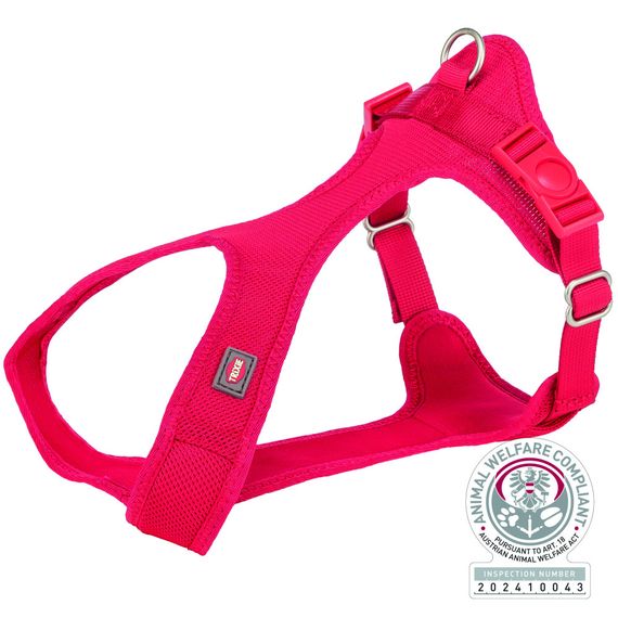 Шлея Trixie для собак Soft м_яка нейлон червона розмір S-M 35-60 см/15 мм | Зображення 1