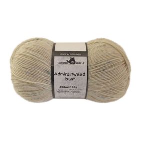 Шкарпеткова пряжа Schoppel Admiral Tweed Bunt, 980 Молочний