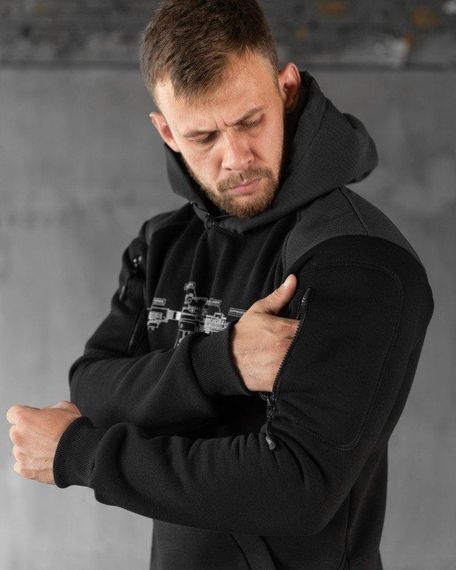 Тактична худи machine black НП4884 | Зображення 4