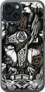 Чохол на iPhone 15 Тату Вікінг із силікону FCh_002157