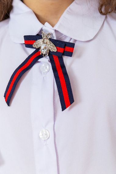 Блуза для дівчаток ошатна, колір білий, 172R210 | Зображення 6