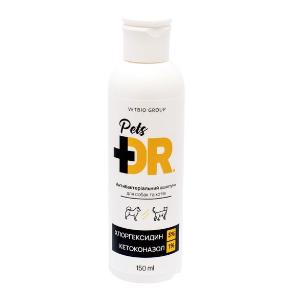 Шампунь антибактеріальний для собак та котів Dr.Pets Antibacterial, 150 мл