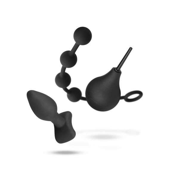 Набір новачка для анальної стимуляції Nexus ANAL BEGINNER KIT, спринцівка, анальне намисто і пробка | Зображення 2