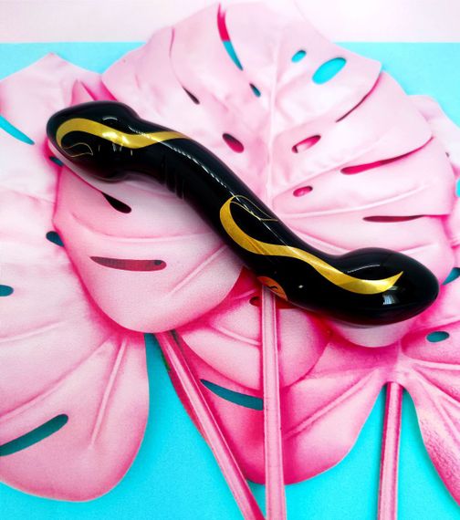 Скляний фалоімітатор SECRET KISSES 7.5" HANDBLOWN DOUBLE ENDED DILDO | Зображення 1