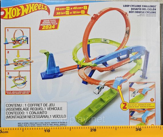Трек Хот Вилс Экшн Испытание гиперпетли Оригинал Hot Wheels Action Loop Cyclone Challenge | Зображення 8