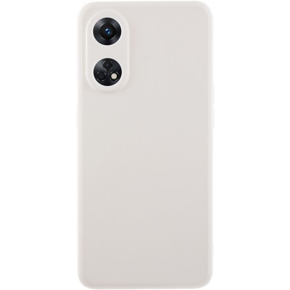 Силиконовый чехол Candy Full Camera для Oppo Reno 8 T 4G Белый / White