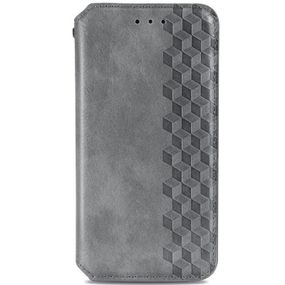 Кожаный чехол книжка GETMAN Cubic (PU) для Xiaomi Mi 10T / Mi 10T Pro Штучна шкіра, Слот для візитки, Сірий