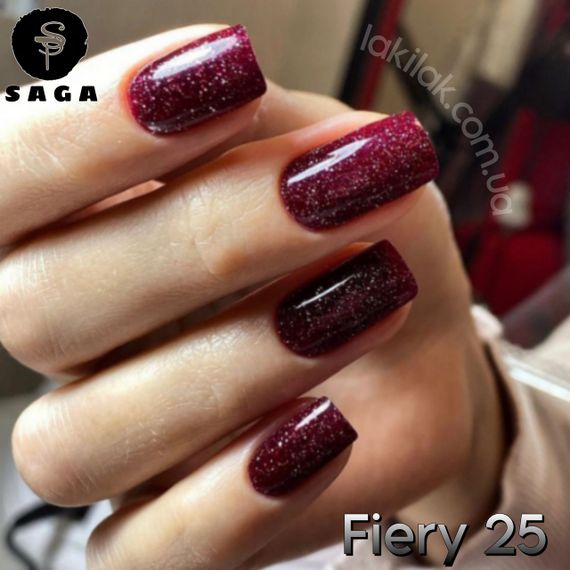 Світловідбиваючий гель-лак SAGA 25 Fiery 9мл